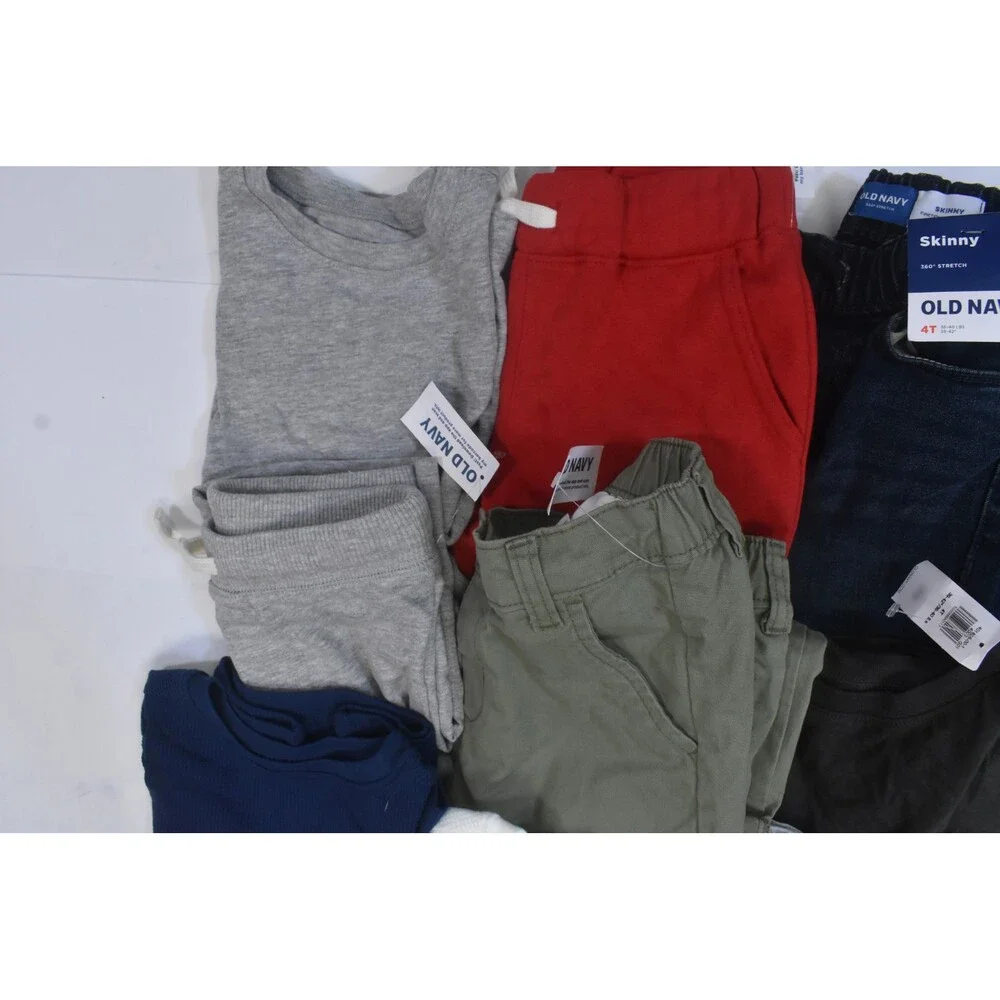 Old Navy Bulk Lot Of 16 Boys Size 4T Mixed Seasons Tops Bottoms Pants